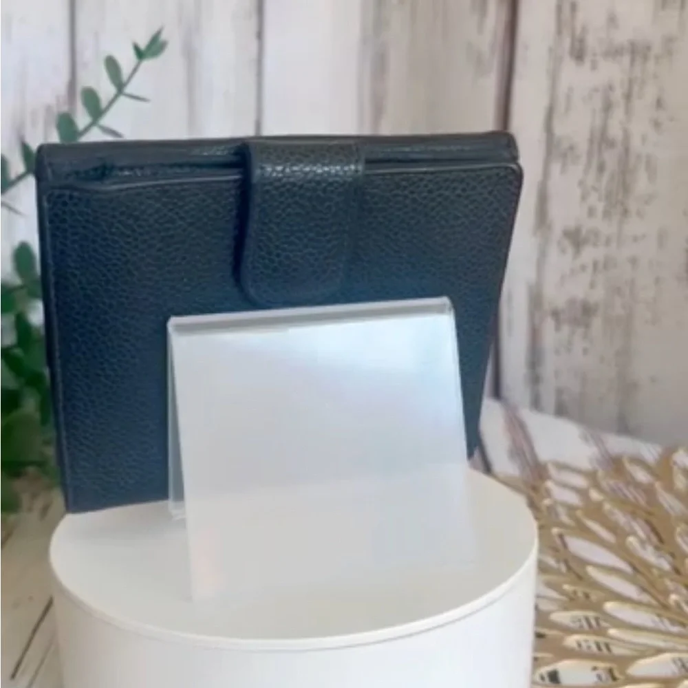 Chanel Black Cavier Leather Walletss